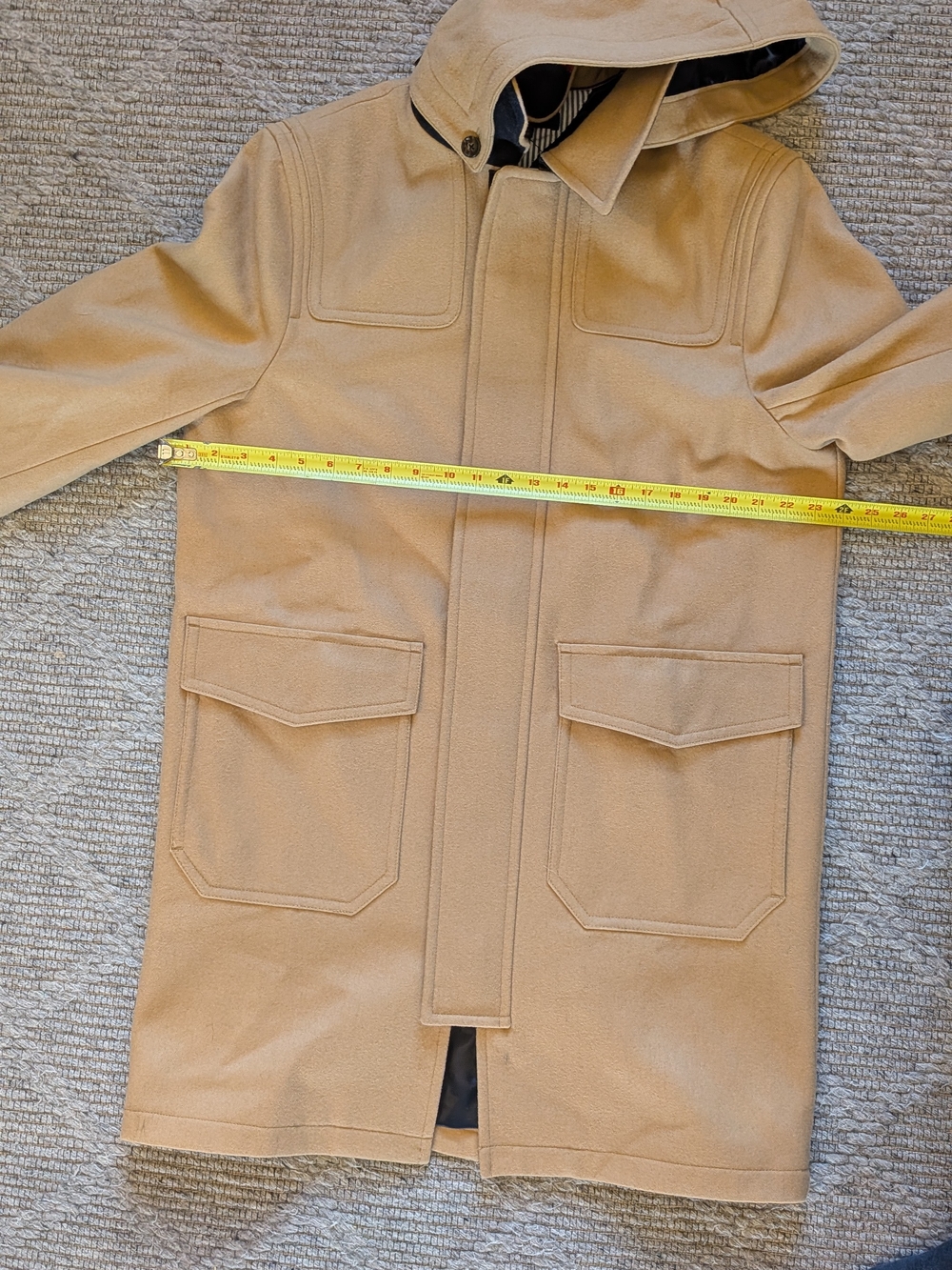 Tommy Hilfiger Camel Duffle Coat